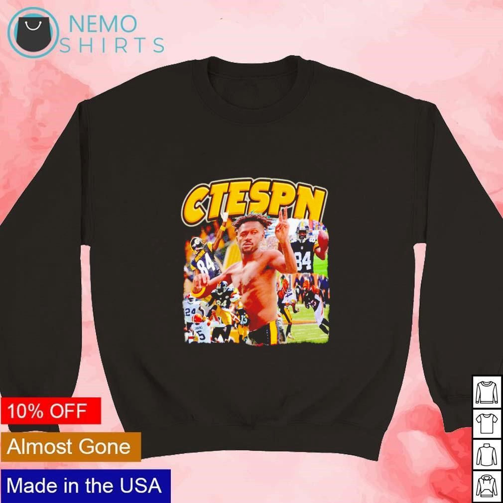 CTESPN Antonio Brown Pittsburgh Steelers collage - Adult & Kids T-Shirts, Sweatshirts & Hoodies apparel design preview 3