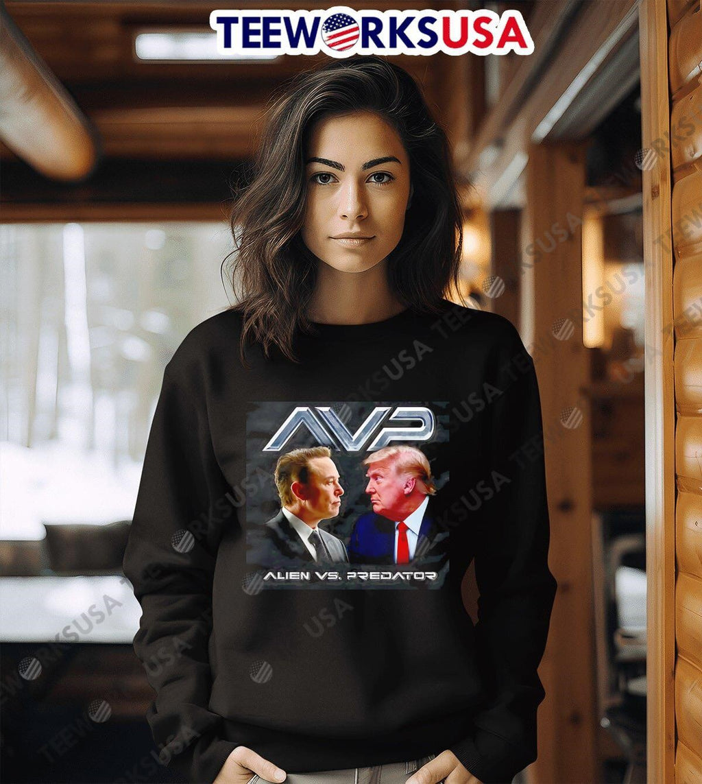 AVP Alien vs Predator Trump Elon - Adult & Kids T-Shirts, Sweatshirts & Hoodies apparel design preview 6