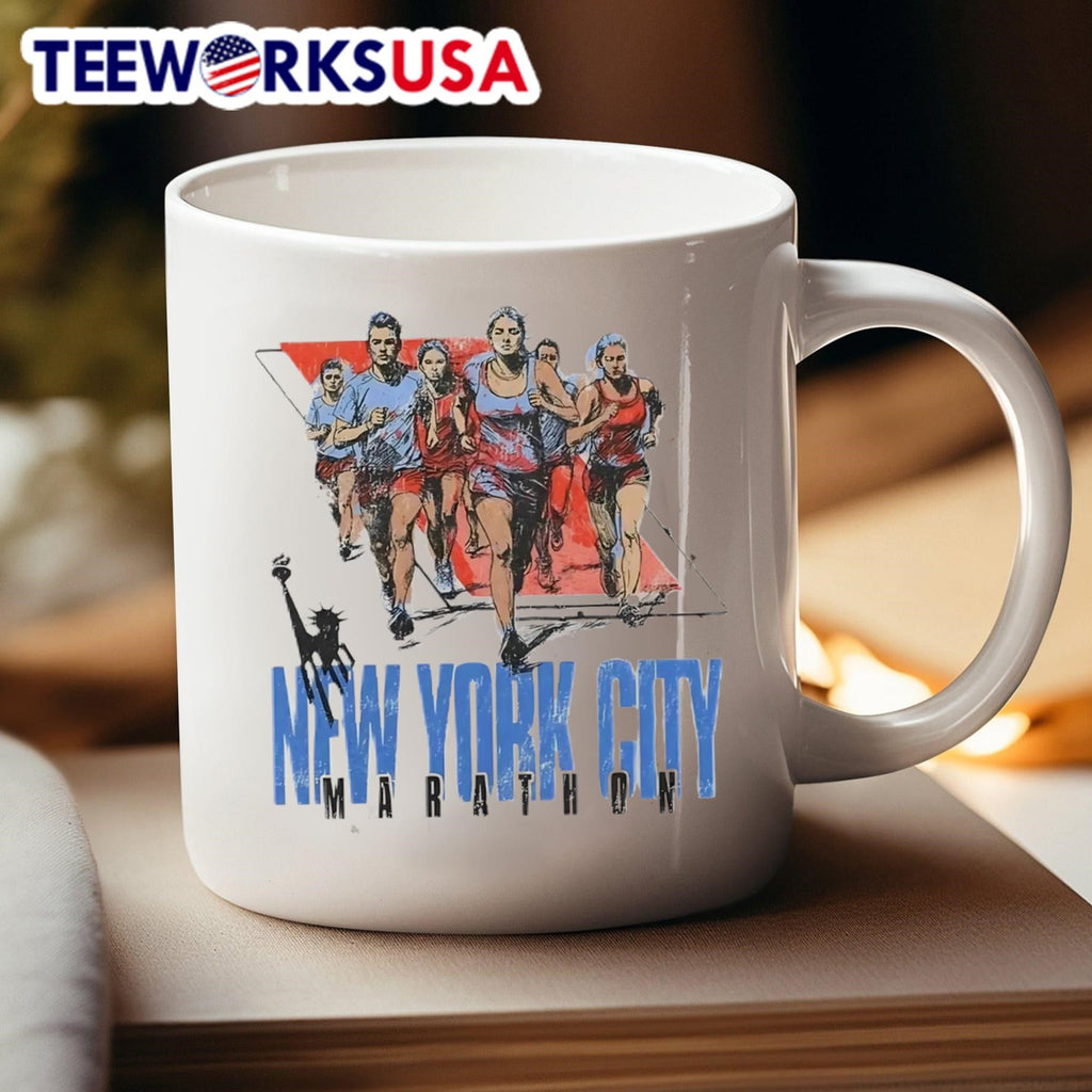 New York City Marathon retro - Adult & Kids T-Shirts, Sweatshirts & Hoodies apparel design preview 4