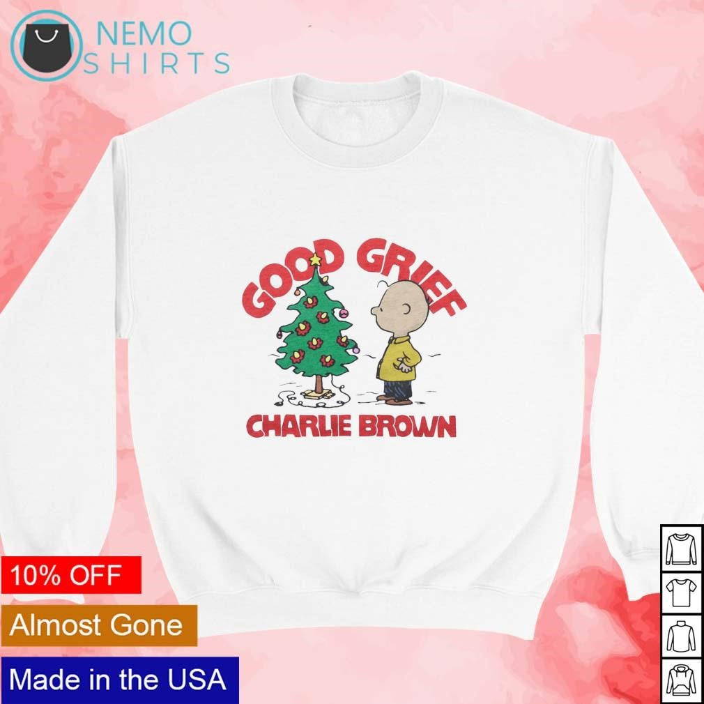 Peanuts Charlie Brown good grief Christmas - Adult & Kids T-Shirts, Sweatshirts & Hoodies apparel design preview 3