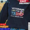 Veterans for Trump 2024 - Adult & Kids T-Shirts, Sweatshirts & Hoodies apparel design preview 1