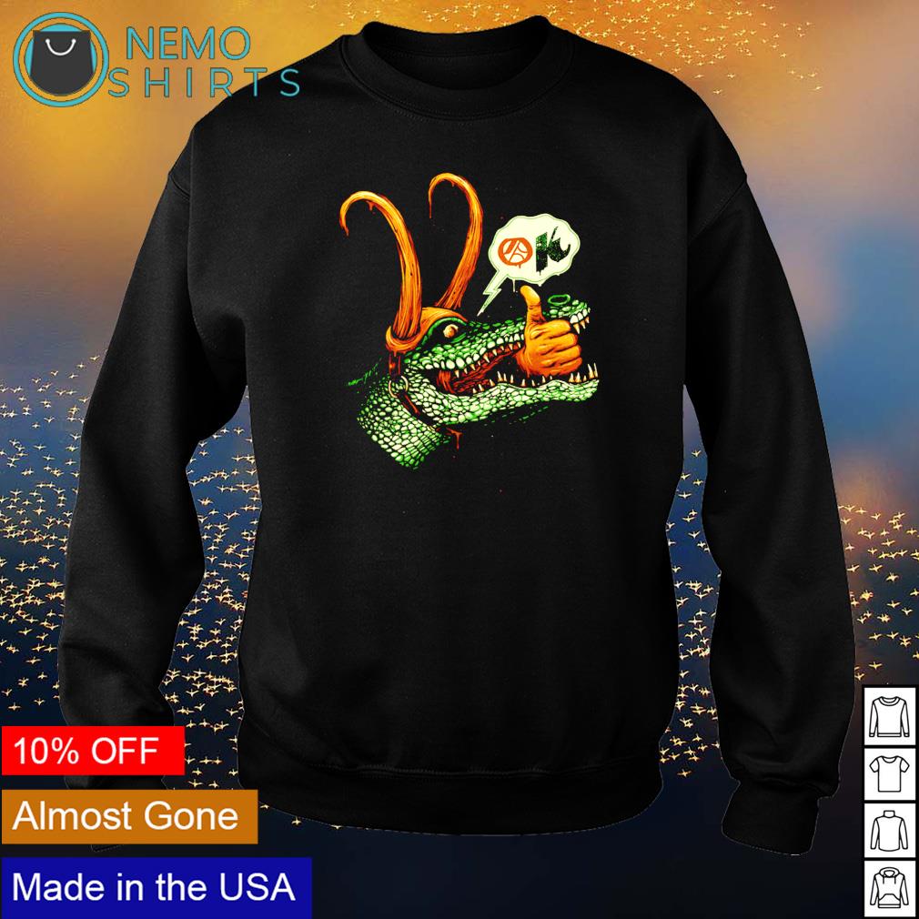 Alligator Loki ok - Adult & Kids T-Shirts, Sweatshirts & Hoodies apparel design preview 4