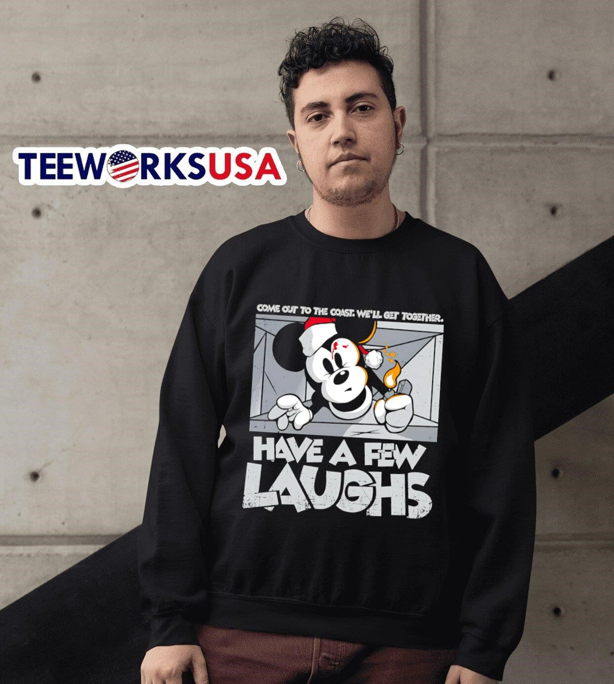 Mickey come out to the coast we'll get together have - Adult & Kids T-Shirts, Sweatshirts & Hoodies apparel design preview 3