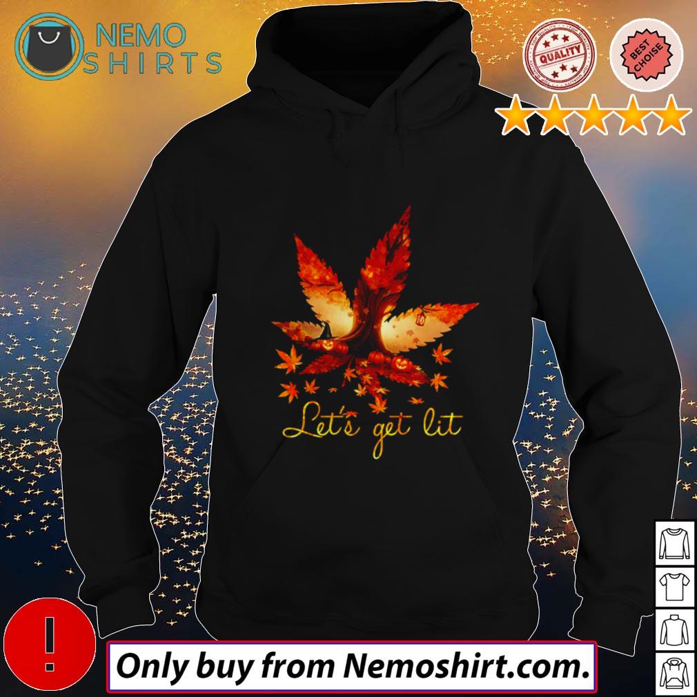 Autumn let's get lit weed - Adult & Kids T-Shirts, Sweatshirts & Hoodies apparel design preview 2