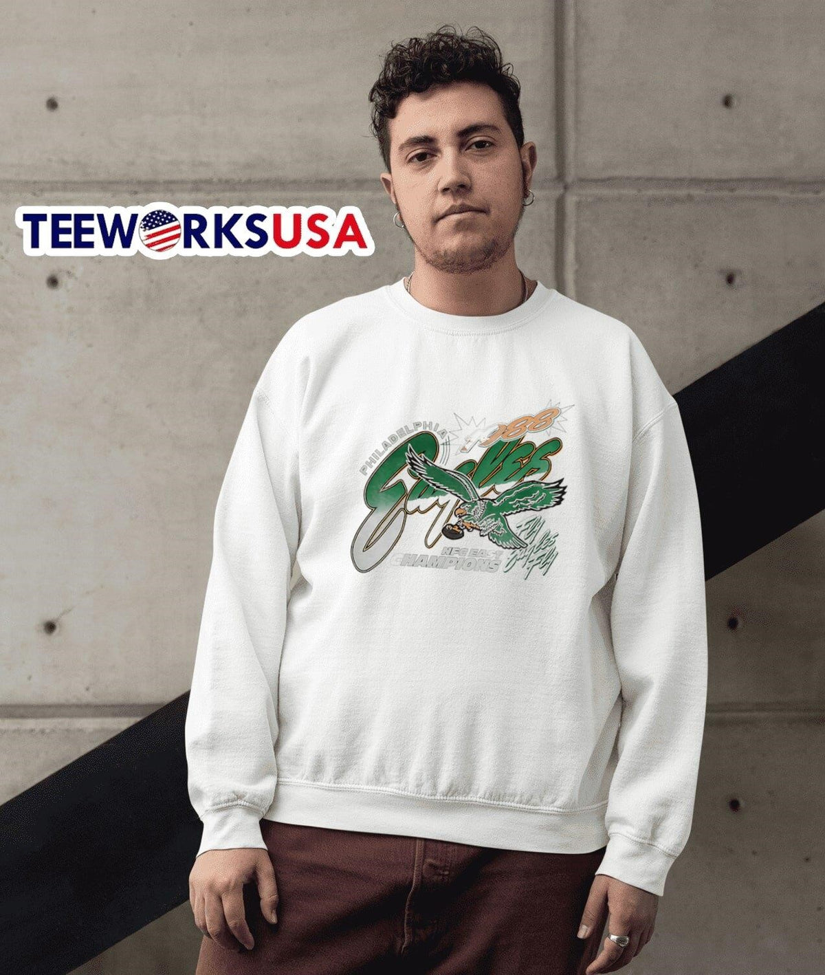 Philadelphia Eagles 1988 NFC East Champions - Adult & Kids T-Shirts, Sweatshirts & Hoodies apparel design preview 3