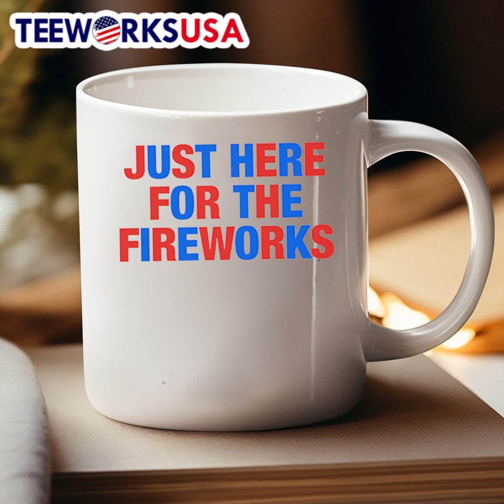 Just Here For The Fireworks - Adult & Kids T-Shirts, Sweatshirts & Hoodies apparel design preview 4