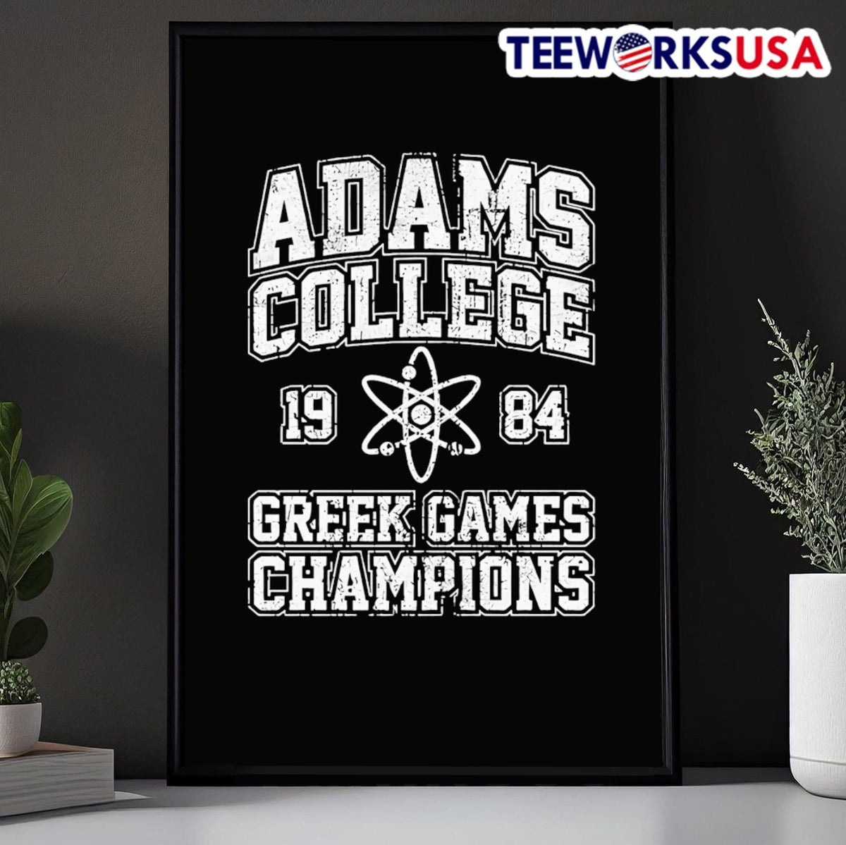 Adams College Greek Games Champions 1984 - Adult & Kids T-Shirts, Sweatshirts & Hoodies apparel design preview 5