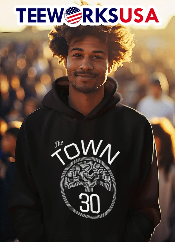The Town 30 Oakland Basketball - Adult & Kids T-Shirts, Sweatshirts & Hoodies apparel design preview 3