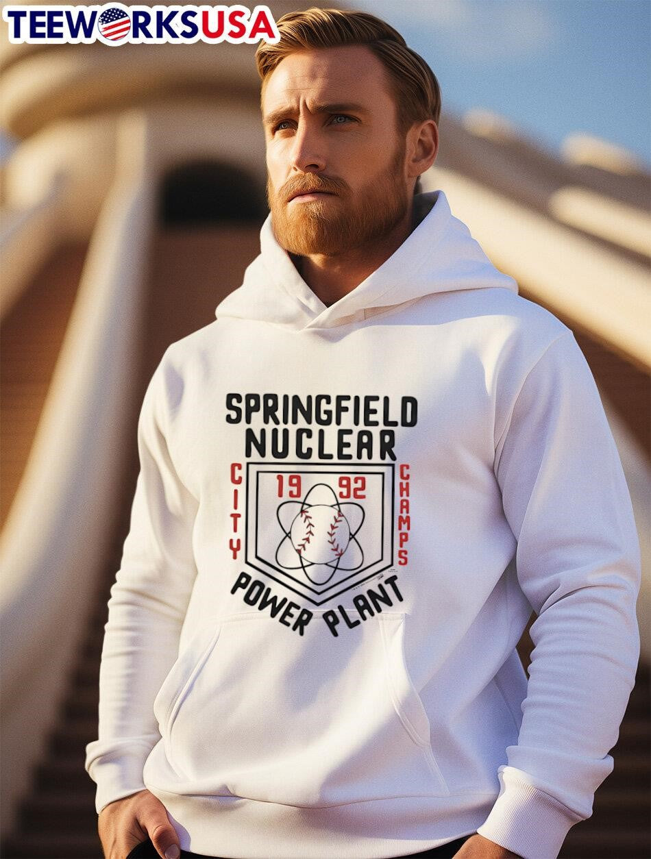 Springfield Nuclear Power Plant City Champs 1992 - Adult & Kids T-Shirts, Sweatshirts & Hoodies apparel design preview 2