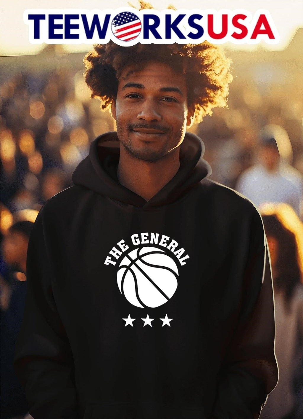 The General basketball - Adult & Kids T-Shirts, Sweatshirts & Hoodies apparel design preview 2