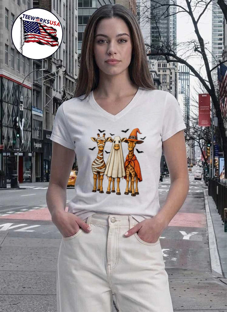Giraffe costume Halloween - Adult & Kids T-Shirts, Sweatshirts & Hoodies apparel design preview 7