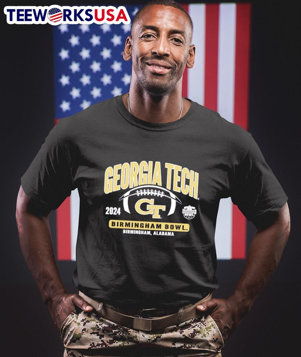 Georgia Tech Yellow Jackets 2024 Birmingham Bowl - Adult & Kids T-Shirts, Sweatshirts & Hoodies apparel design preview 1