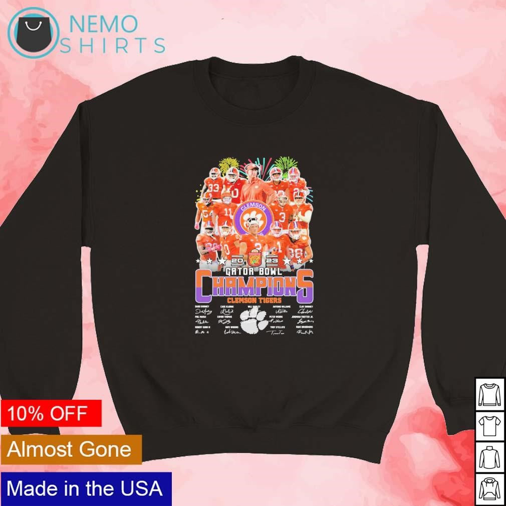 Clemson Tigers football team 2023 Gator Bowl - Adult & Kids T-Shirts, Sweatshirts & Hoodies apparel design preview 5