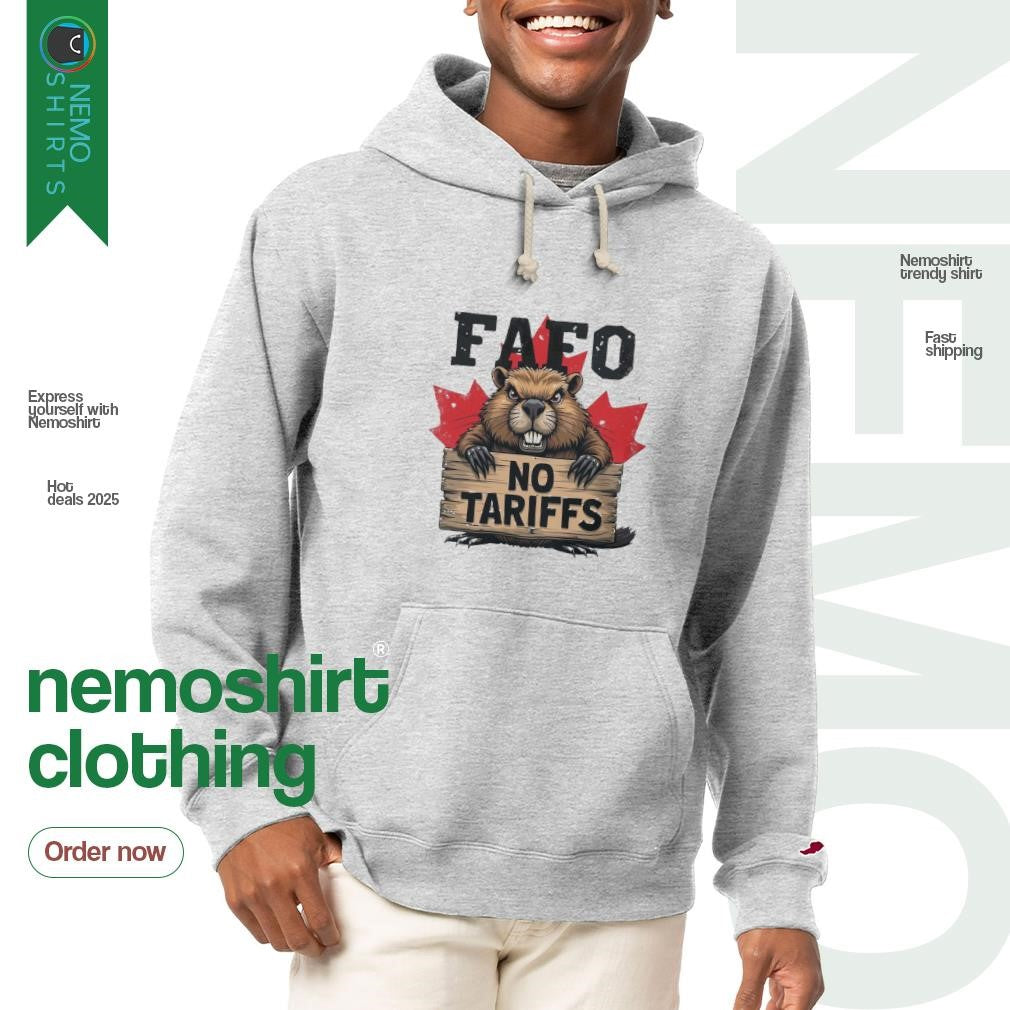Canada Beaver FAFO no tariffs - Adult & Kids T-Shirts, Sweatshirts & Hoodies apparel design preview 2