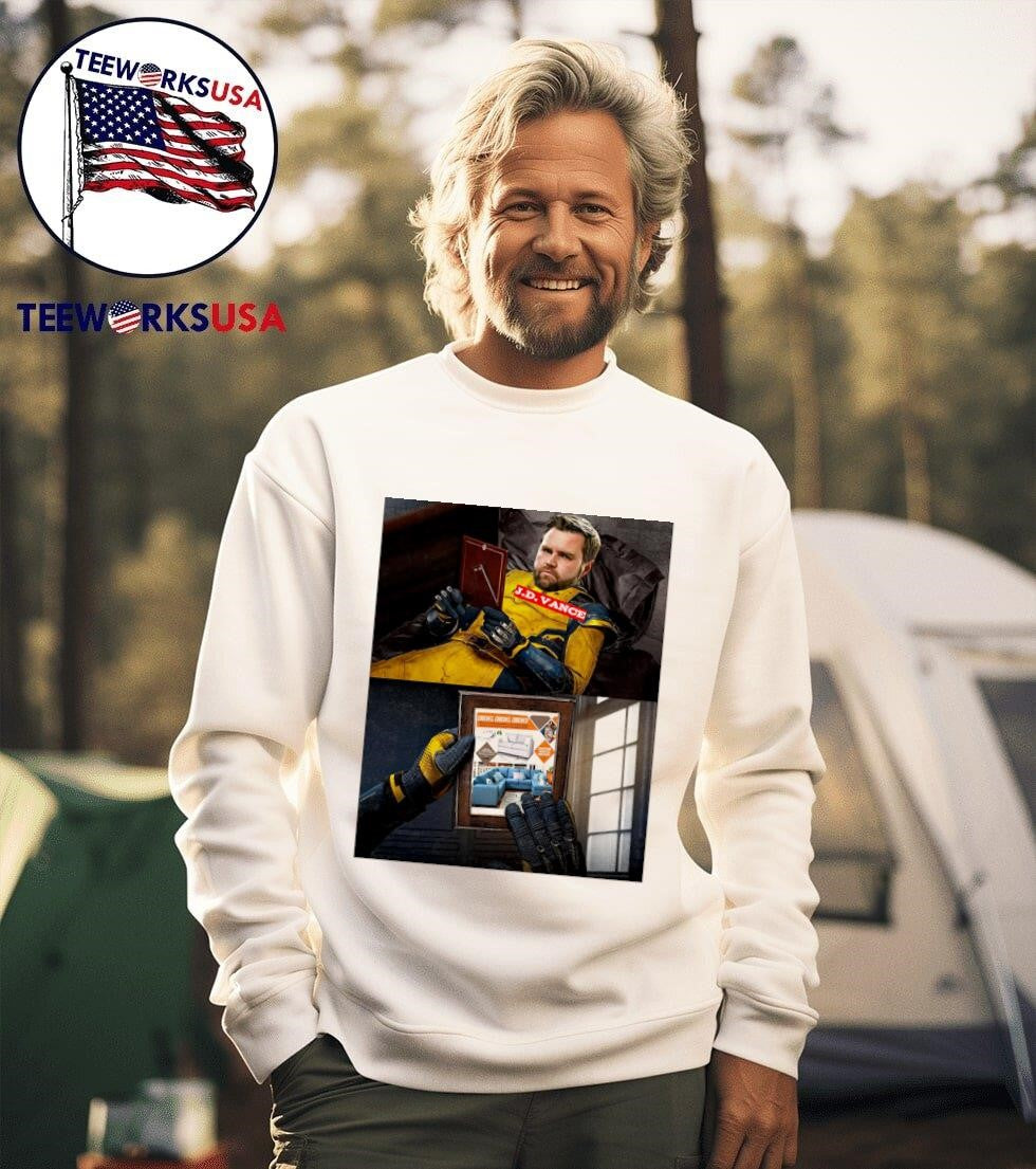 JD Vance miss couches sofa Wolverine meme - Adult & Kids T-Shirts, Sweatshirts & Hoodies apparel design preview 3