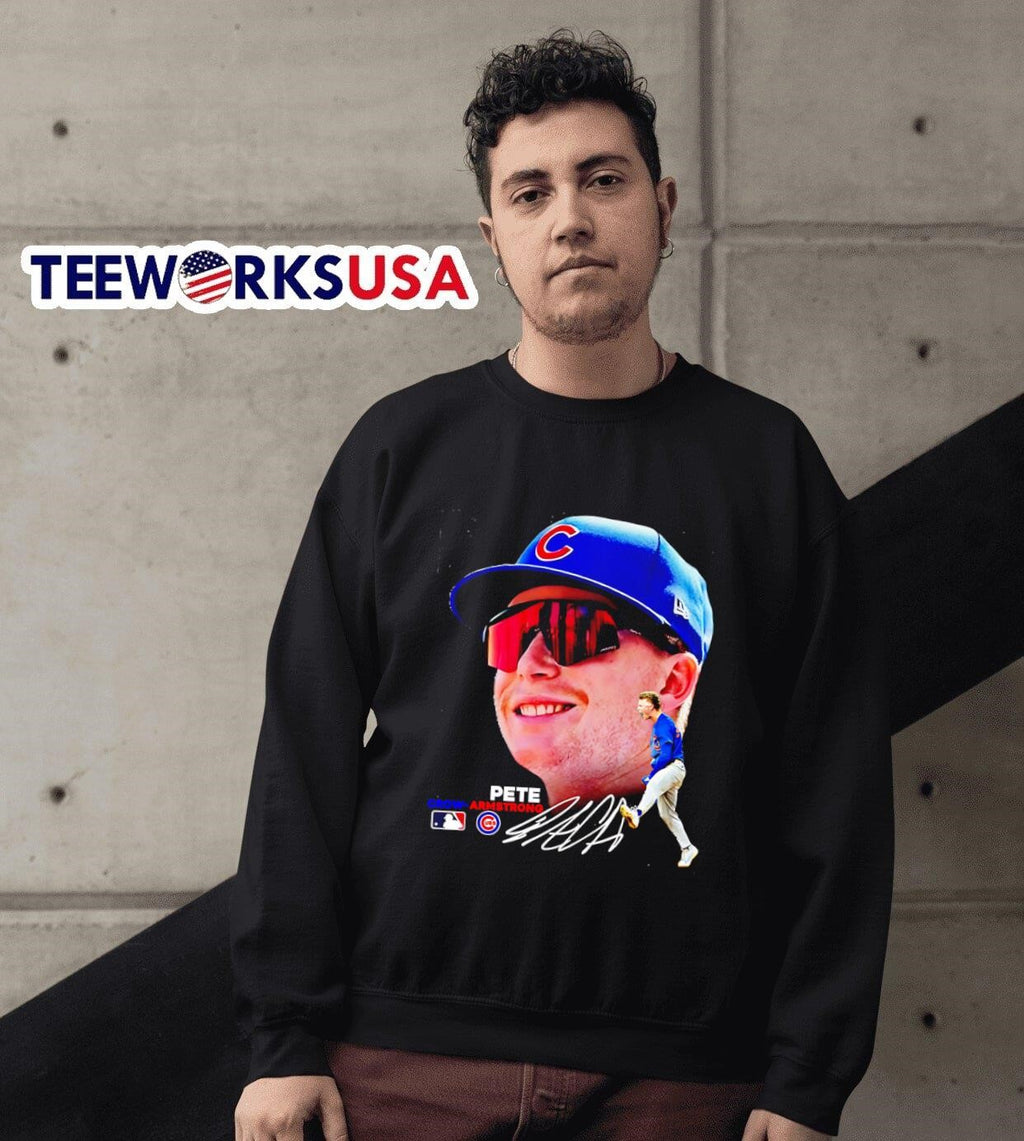 Pete Crown Armstrong Chicago Cubs - Adult & Kids T-Shirts, Sweatshirts & Hoodies apparel design preview 6