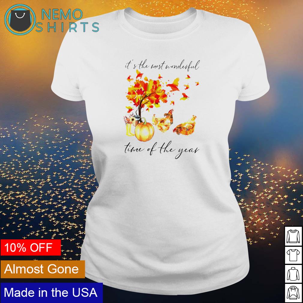 Chicken autumn it's the most wonderful time of year - Adult & Kids T-Shirts, Sweatshirts & Hoodies apparel design preview 3