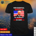 Biden non-essential employee of the month 48 years - Adult & Kids T-Shirts, Sweatshirts & Hoodies apparel design preview 1