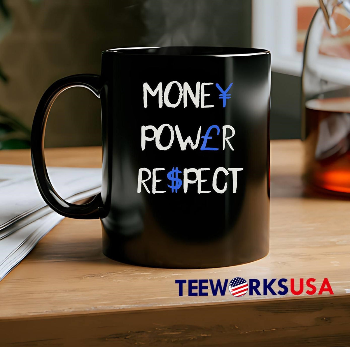 Money Power Respect simple - Adult & Kids T-Shirts, Sweatshirts & Hoodies apparel design preview 2