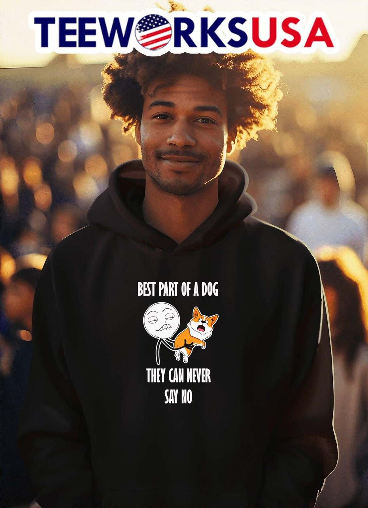 Best part of a dog they can never say no - Adult & Kids T-Shirts, Sweatshirts & Hoodies apparel design preview 2