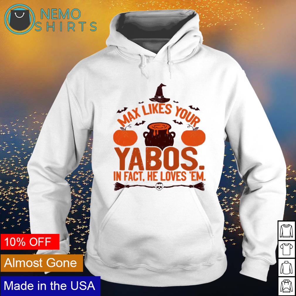 Hocus Pocus max likes your yabos in fact he loves 'em - Adult & Kids T-Shirts, Sweatshirts & Hoodies apparel design preview 2