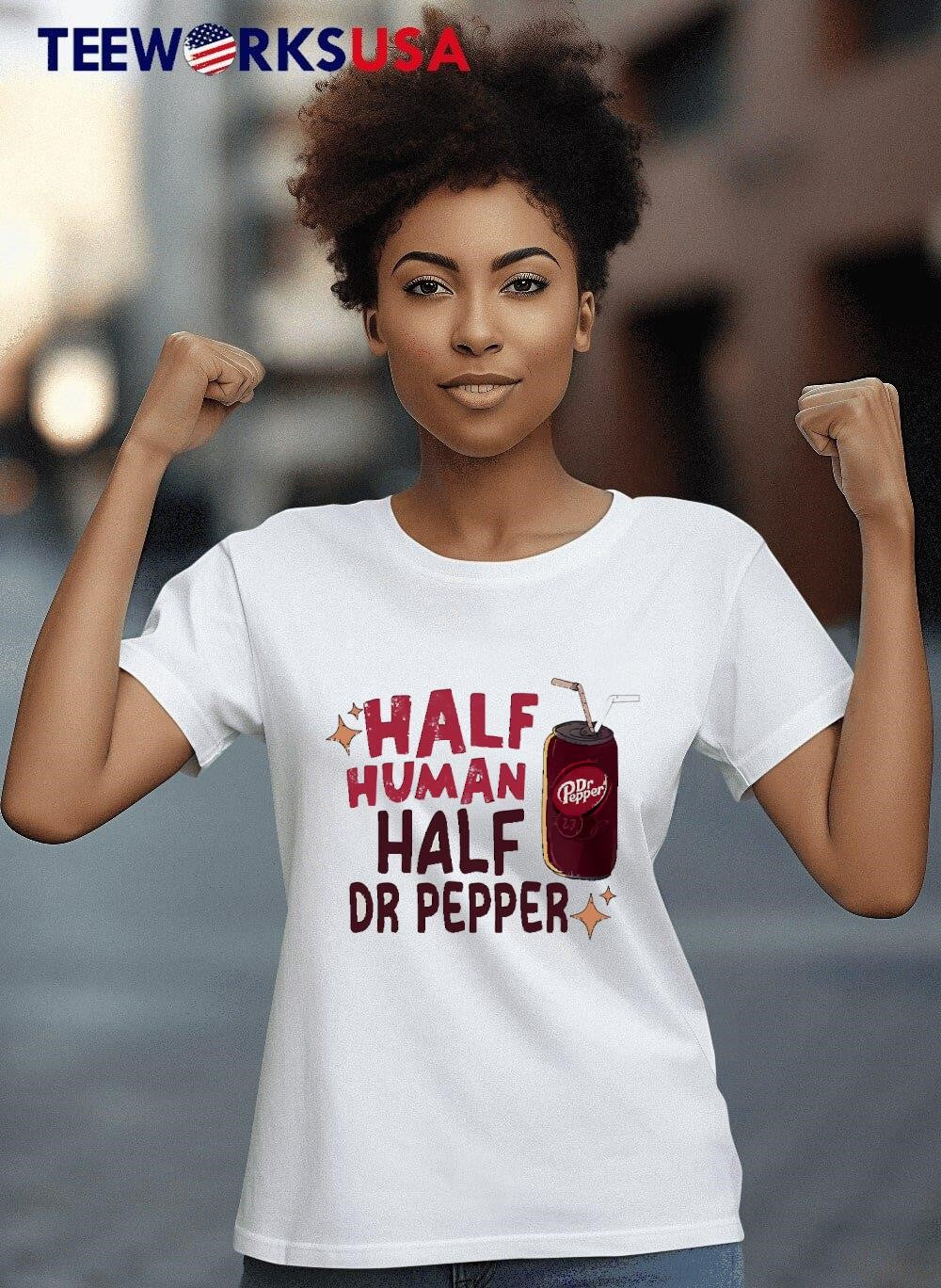 Half Human Dr Pepper - Adult & Kids T-Shirts, Sweatshirts & Hoodies apparel design preview 8