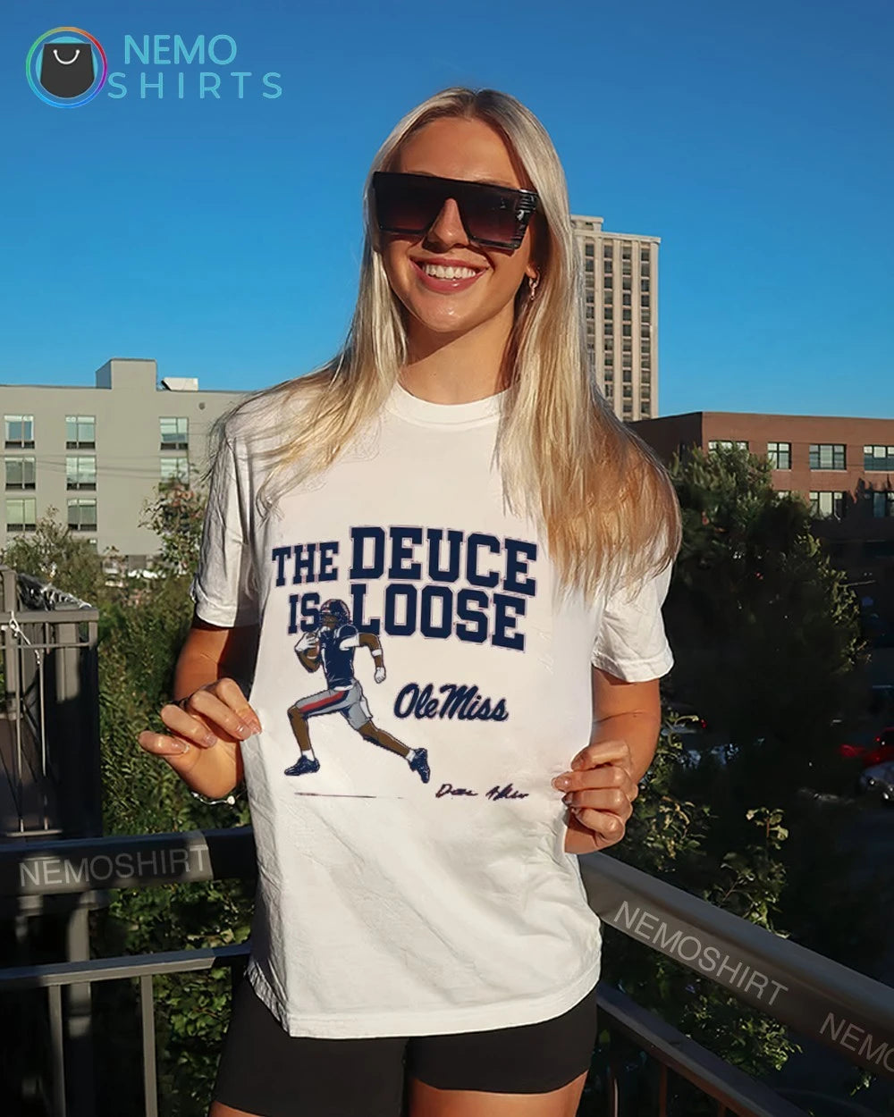 Hilton Alexander II The Deuce Is Loose Ole Miss - Adult & Kids T-Shirts, Sweatshirts & Hoodies apparel design preview 6