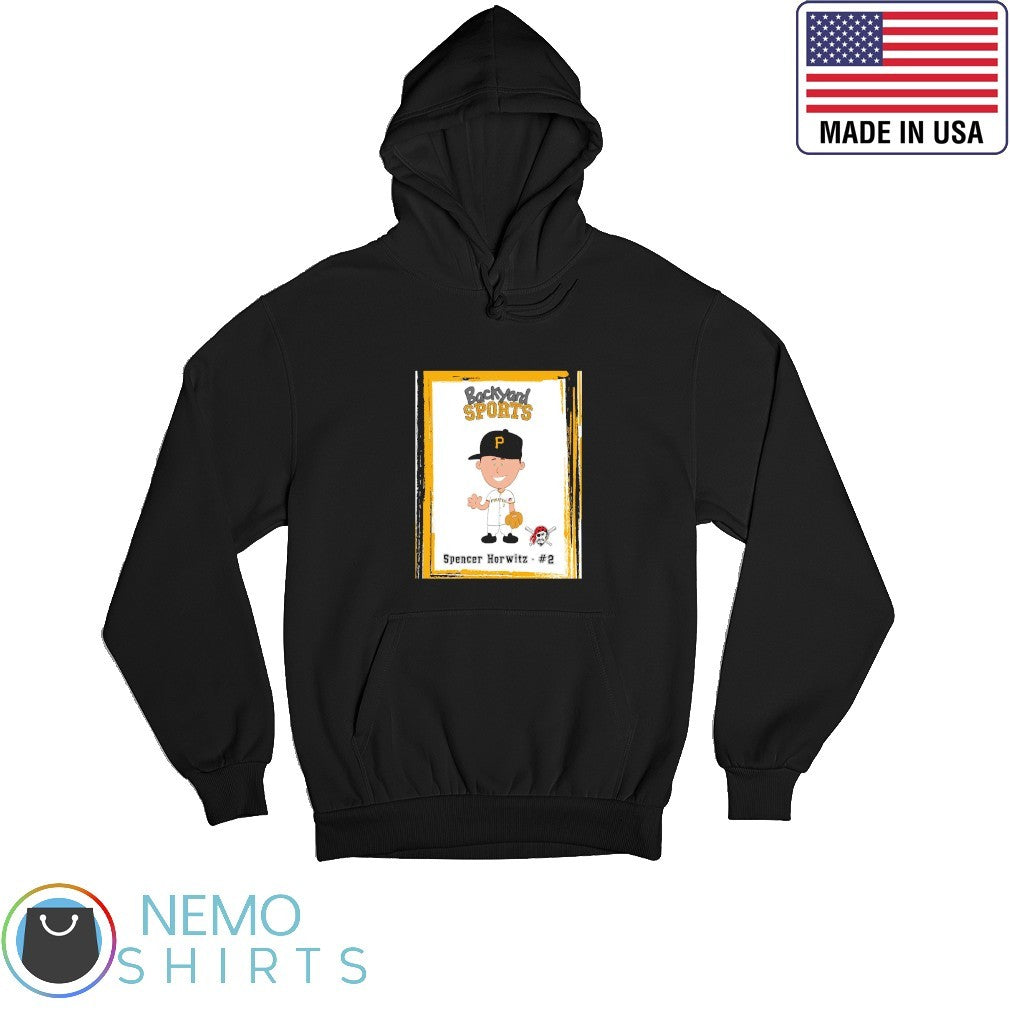 Backyard Sports Spencer Horwitz 2 Pittsburgh Pirates - Adult & Kids T-Shirts, Sweatshirts & Hoodies apparel design preview 2