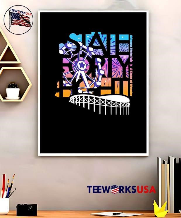 Arizona State Fair A Of Wonder Ferris Wheel Fireworks - Adult & Kids T-Shirts, Sweatshirts & Hoodies apparel design preview 5