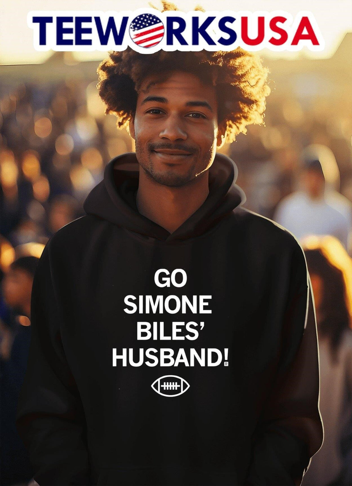 Go Simone Biles' husband - Adult & Kids T-Shirts, Sweatshirts & Hoodies apparel design preview 2