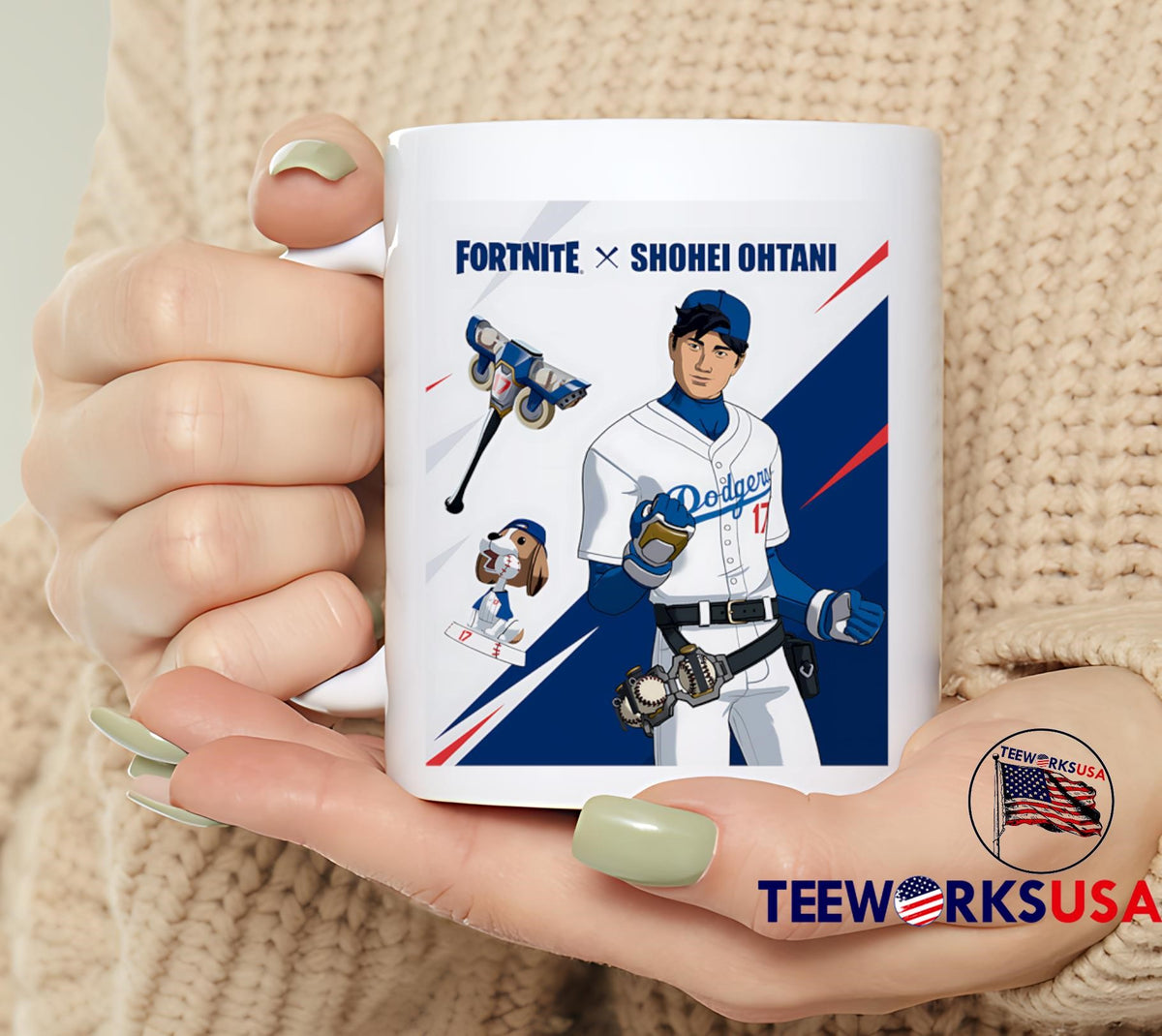 Fortnite X Shohei Ohtani - Adult & Kids T-Shirts, Sweatshirts & Hoodies apparel design preview 6