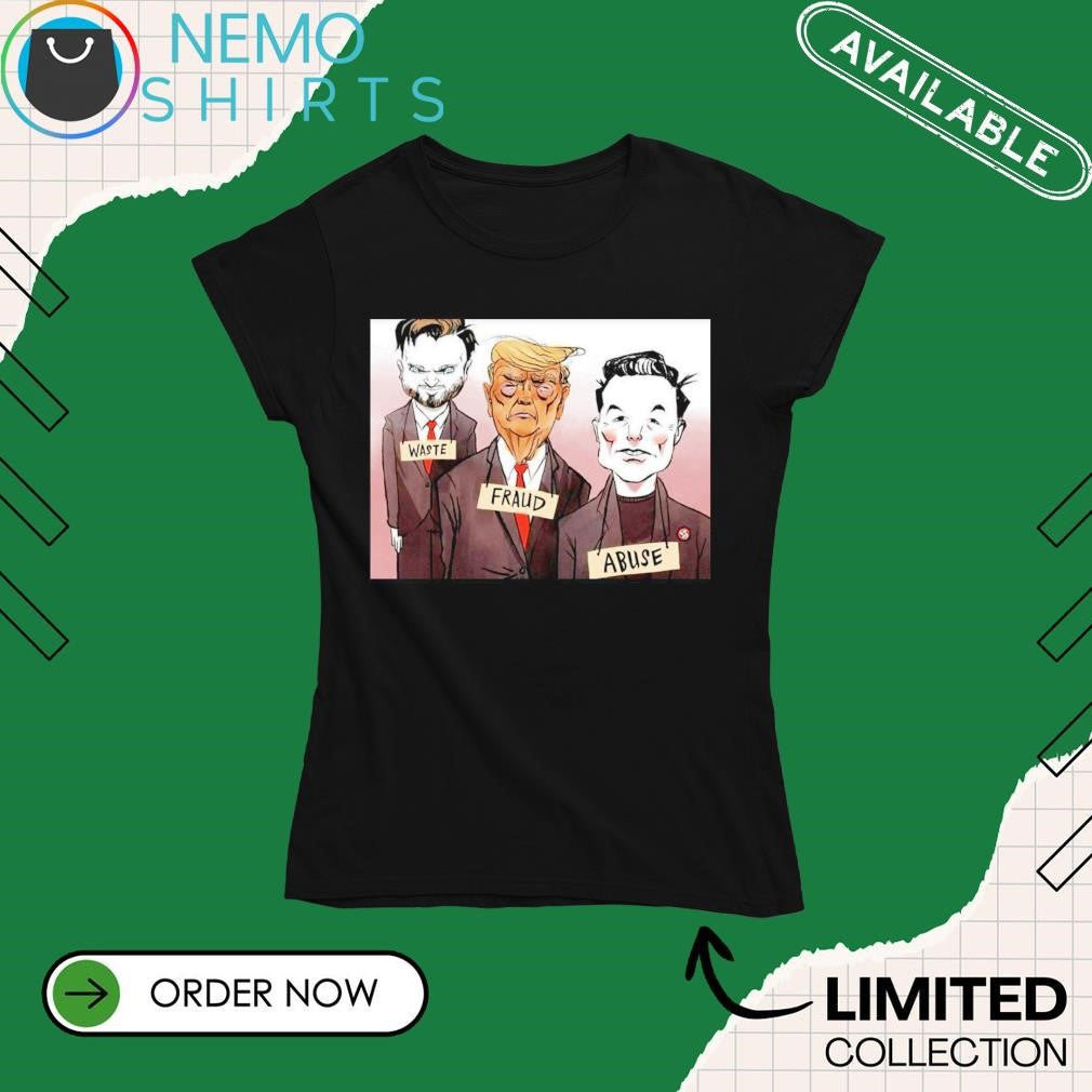 Vance Trump Elon waste fraud abuse - Adult & Kids T-Shirts, Sweatshirts & Hoodies apparel design preview 4