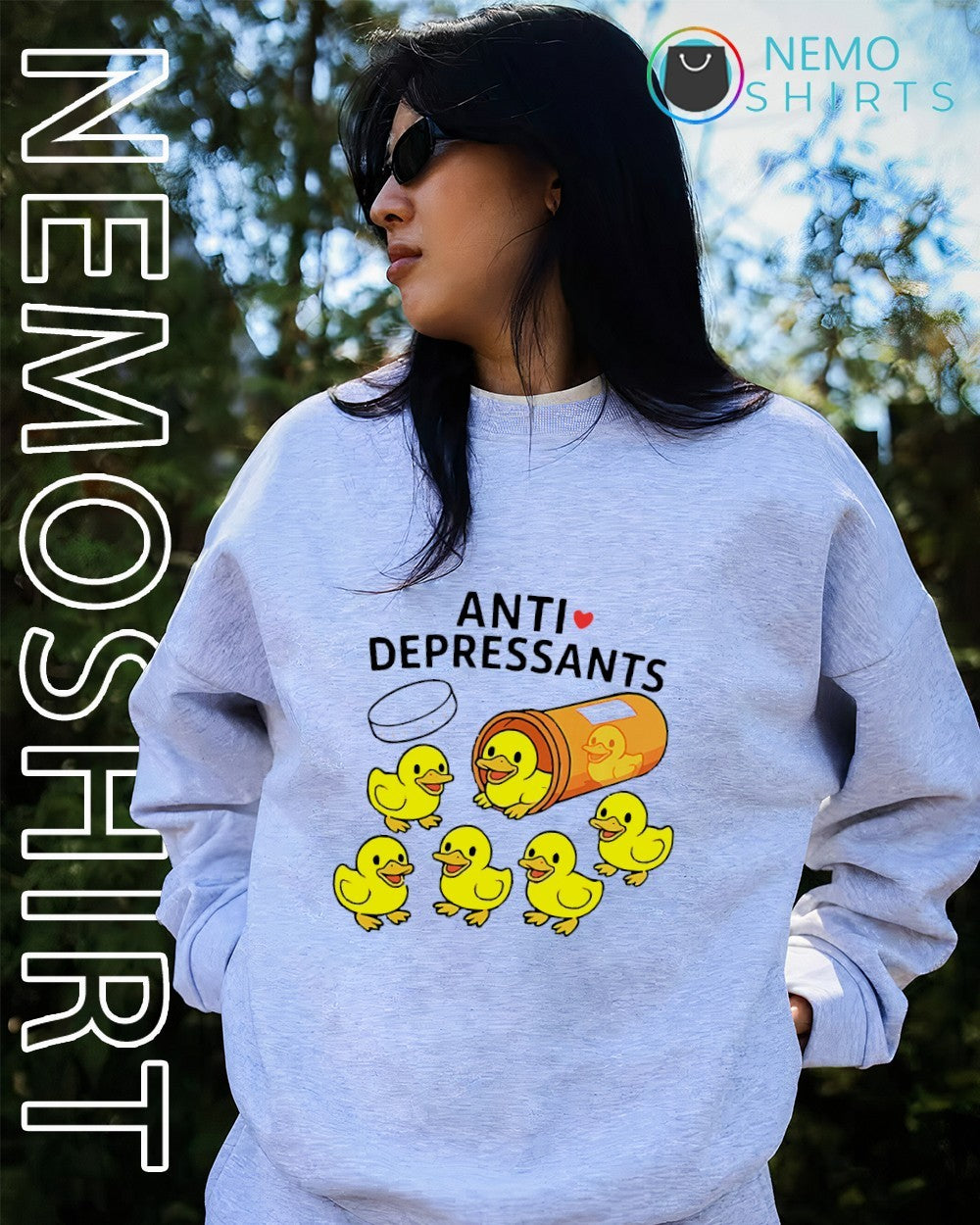 Anti-depressants duck - Adult & Kids T-Shirts, Sweatshirts & Hoodies apparel design preview 2