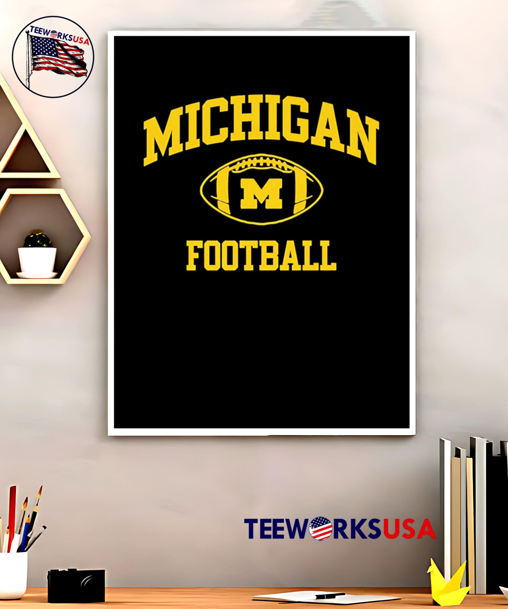 Michigan Football wordmark and logo - Adult & Kids T-Shirts, Sweatshirts & Hoodies apparel design preview 5