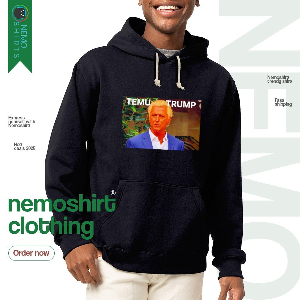 Temu Trump Gavin Newsom graphic - Adult & Kids T-Shirts, Sweatshirts & Hoodies apparel design preview 2