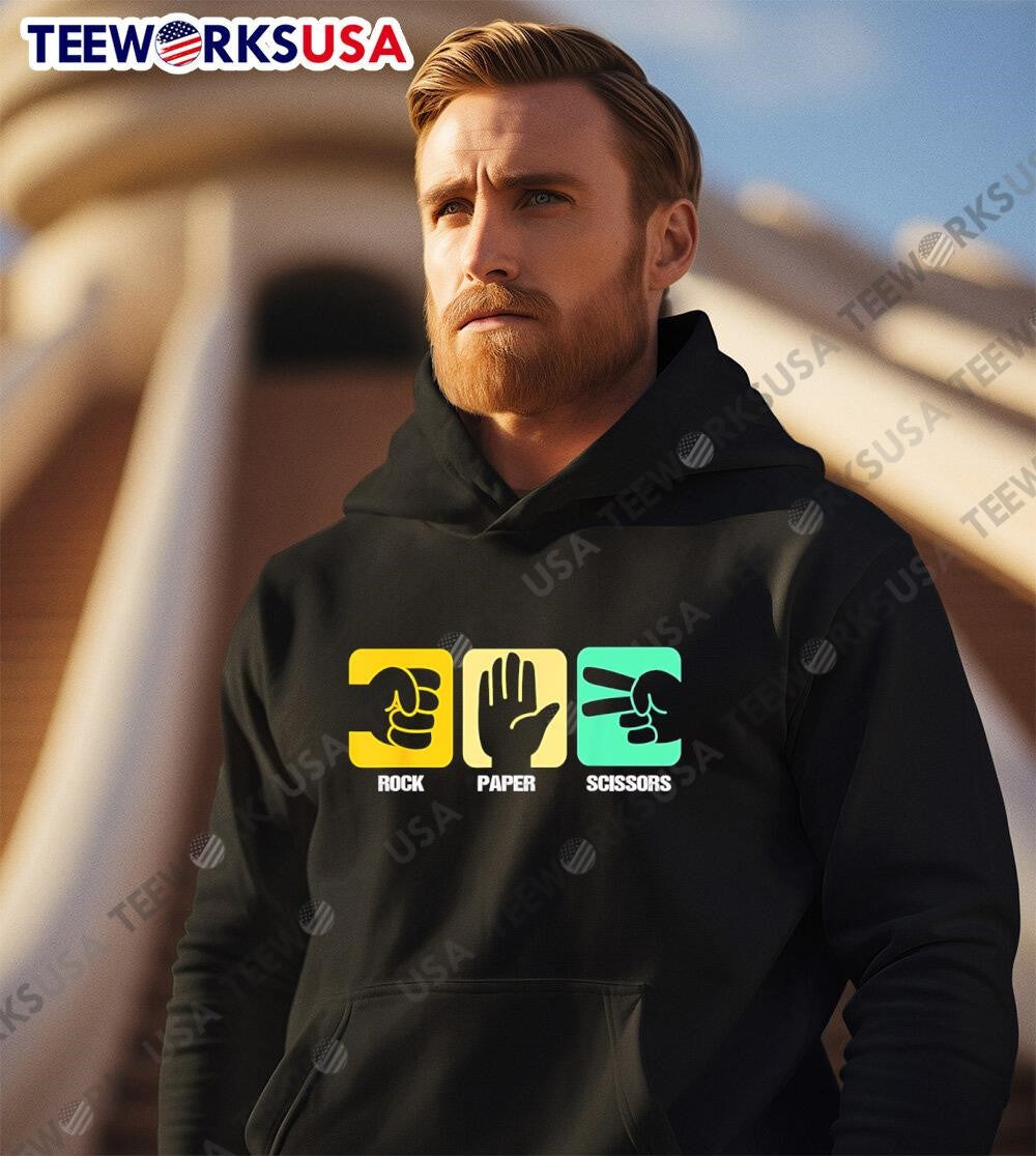 Rock Paper Scissors - Adult & Kids T-Shirts, Sweatshirts & Hoodies apparel design preview 3