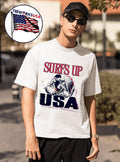 Team USA surf's up - Adult & Kids T-Shirts, Sweatshirts & Hoodies apparel design preview 1