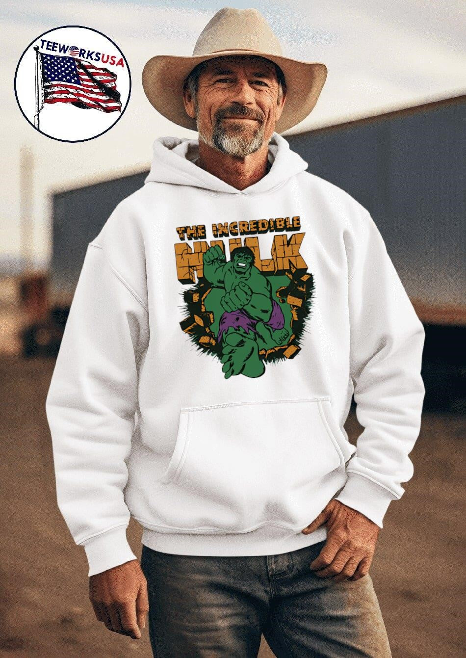 The Incredible Hulk - Adult & Kids T-Shirts, Sweatshirts & Hoodies apparel design preview 2