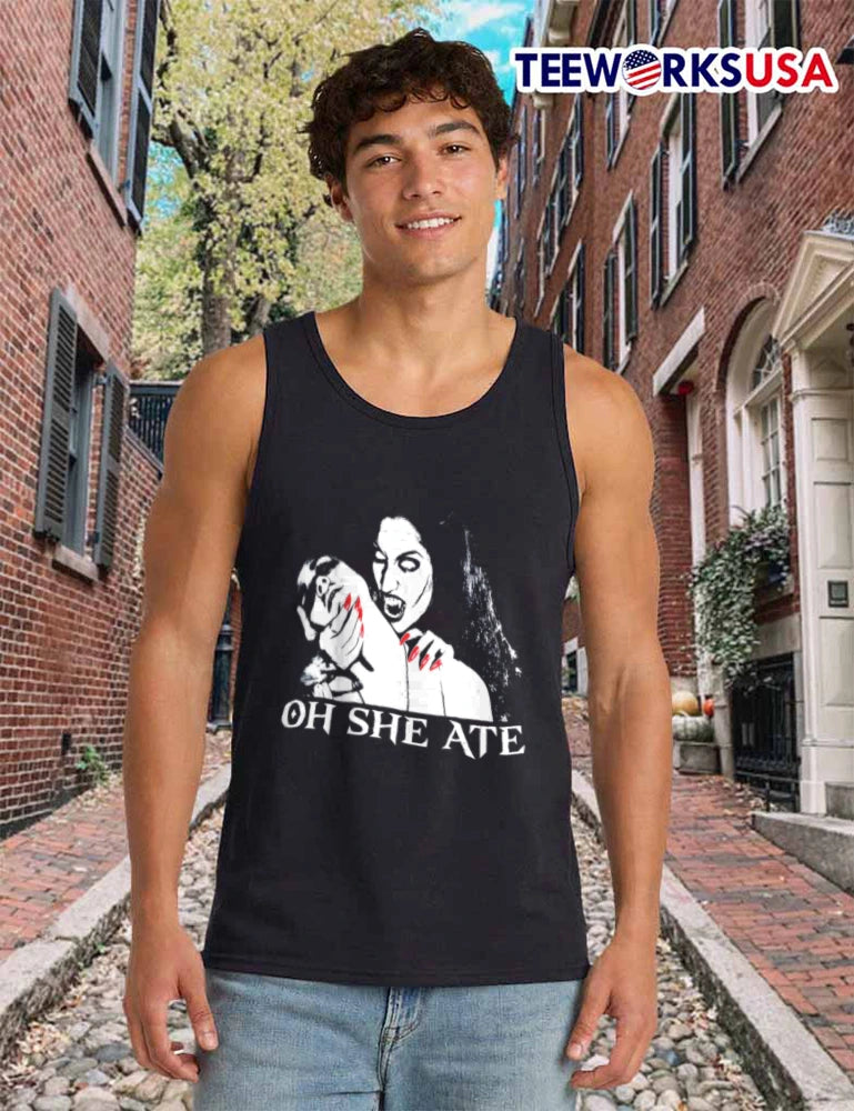 Oh She Ate Vampire Biting Victim - Adult & Kids T-Shirts, Sweatshirts & Hoodies apparel design preview 6