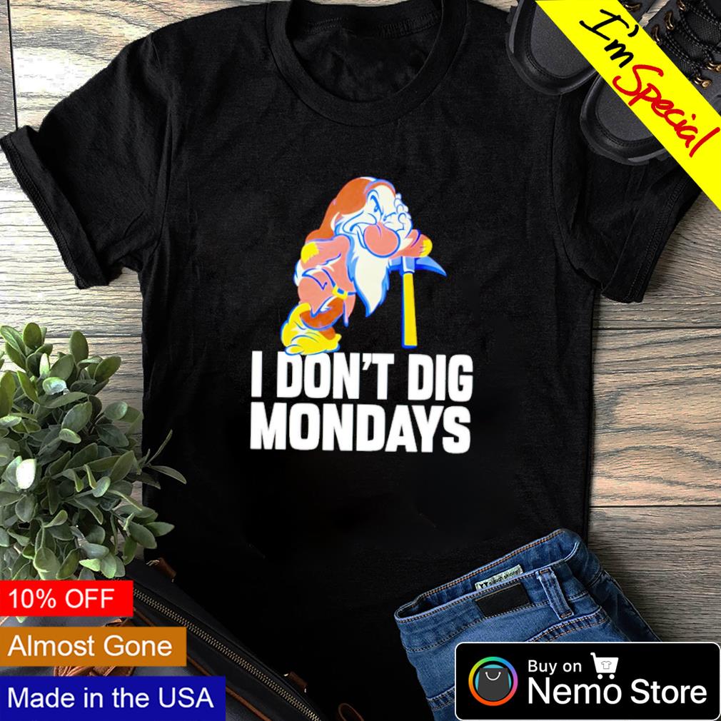 Dwarfs I don't dig mondays - Adult & Kids T-Shirts, Sweatshirts & Hoodies apparel design preview 1