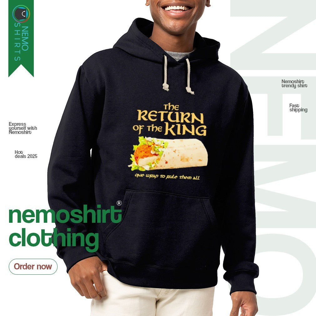 The return of king one wrap to rule them all - Adult & Kids T-Shirts, Sweatshirts & Hoodies apparel design preview 2