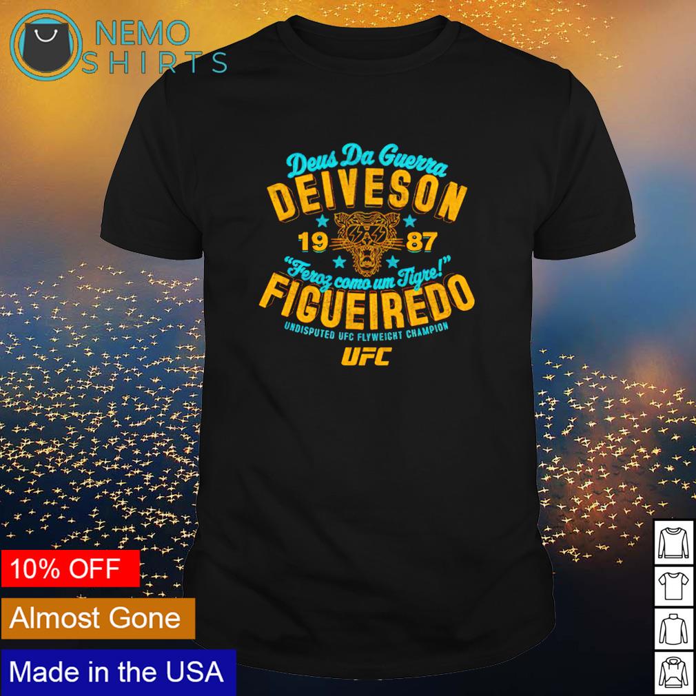 UFC deiveson figueiredo fierce like a tiger - Adult & Kids T-Shirts, Sweatshirts & Hoodies apparel design preview 1