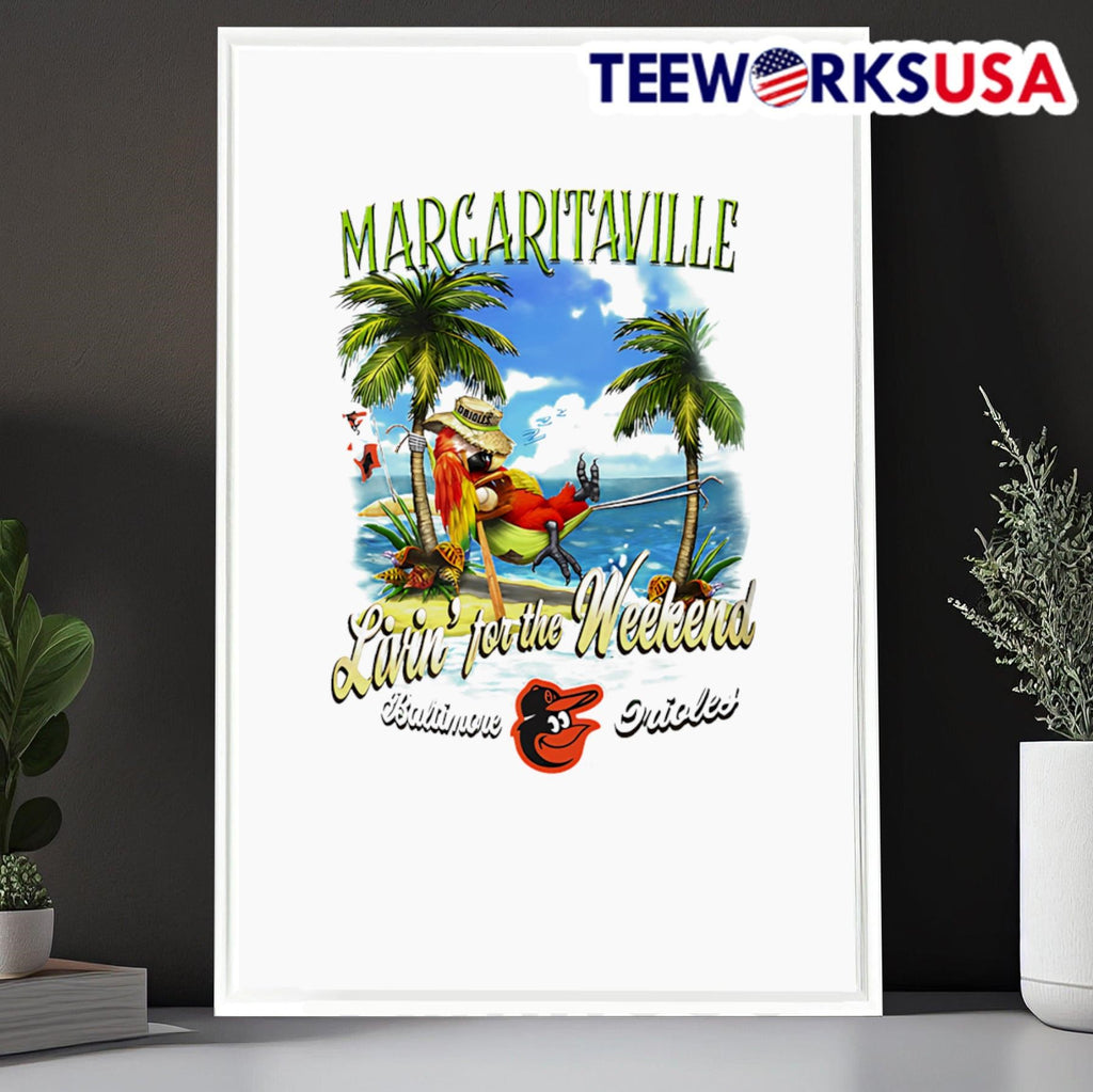 Baltimore Orioles Margaritaville livin' for the - Adult & Kids T-Shirts, Sweatshirts & Hoodies apparel design preview 6