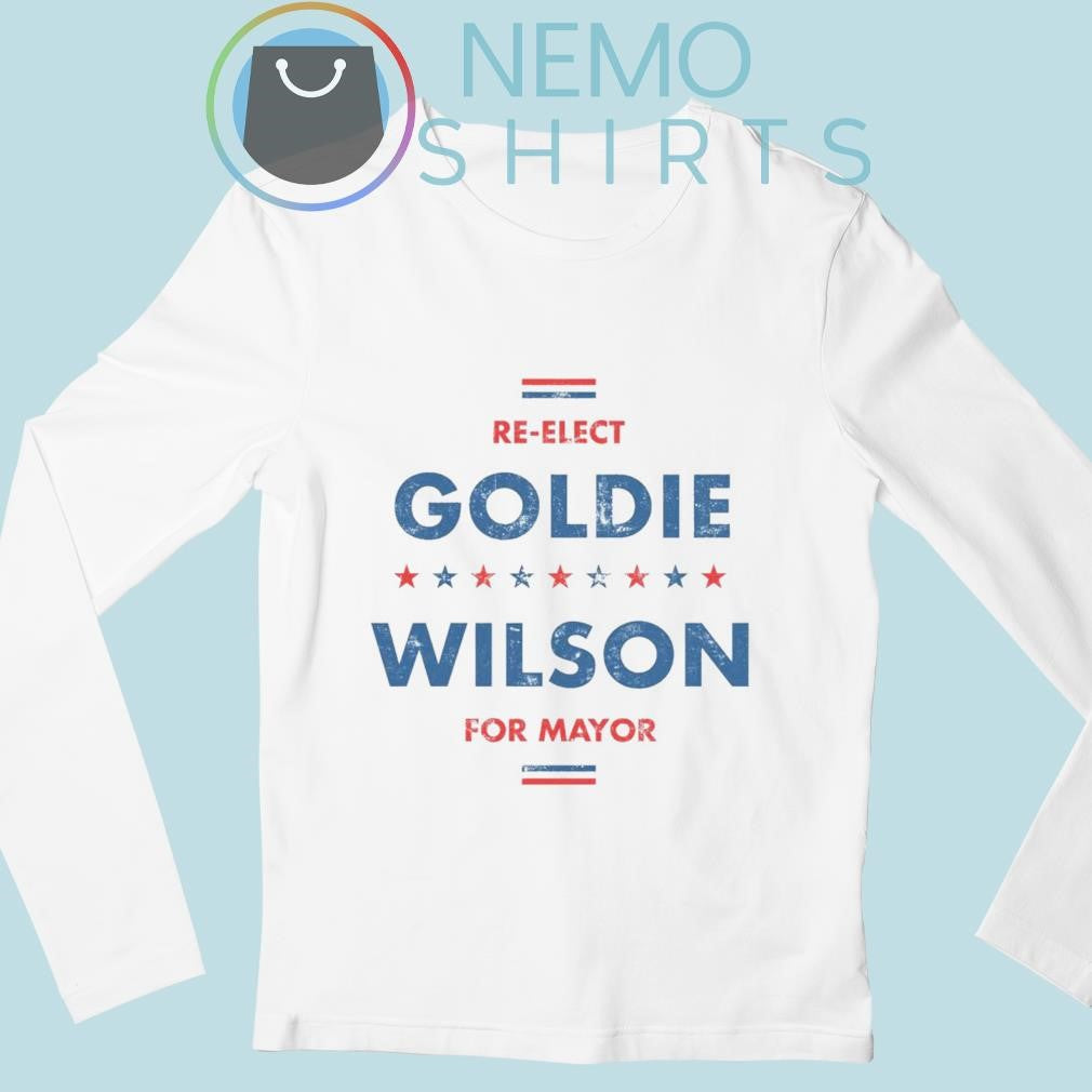 Re-Elect Goldie Wilson for Mayor - Adult & Kids T-Shirts, Sweatshirts & Hoodies apparel design preview 3