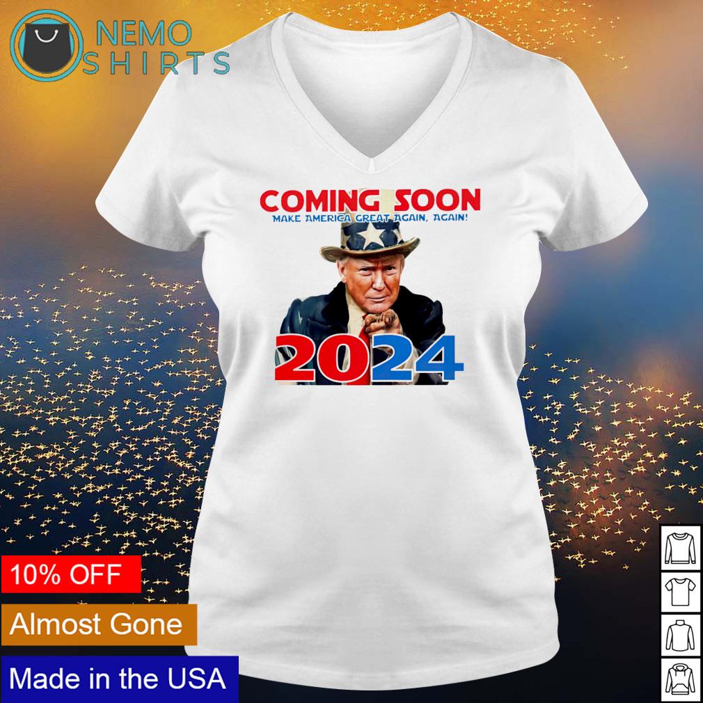 Trump Uncle Sam coming soon make America great again - Adult & Kids T-Shirts, Sweatshirts & Hoodies apparel design preview 5