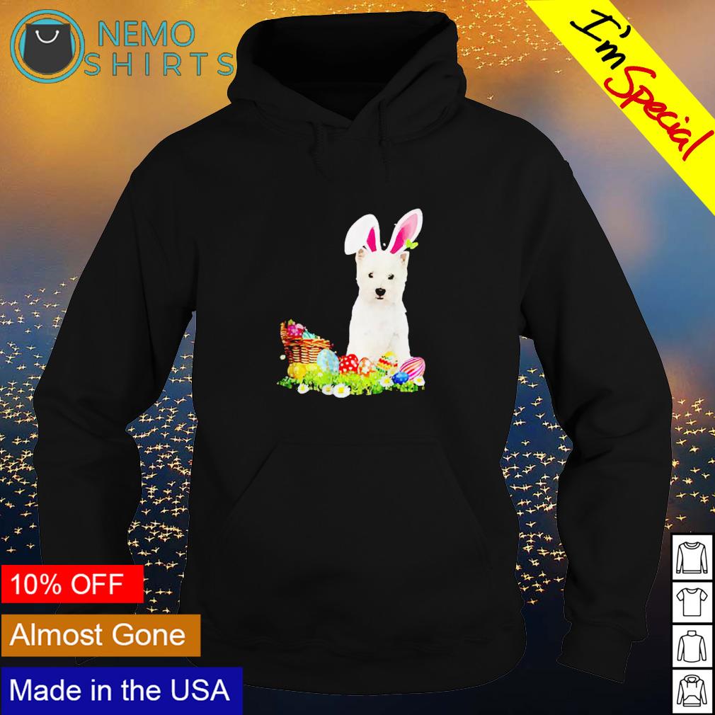 West Highland bunny easter eggs - Adult & Kids T-Shirts, Sweatshirts & Hoodies apparel design preview 2