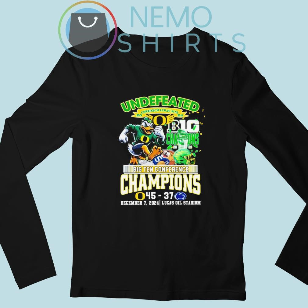 Undefeated 2024 Oregon Ducks Big Ten conference - Adult & Kids T-Shirts, Sweatshirts & Hoodies apparel design preview 3