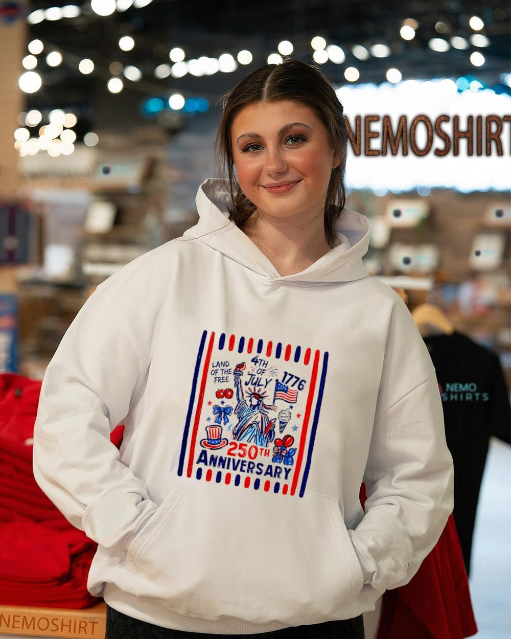 USA 250th Anniversary Patriotic 4th Of July - Adult & Kids T-Shirts, Sweatshirts & Hoodies apparel design preview 3