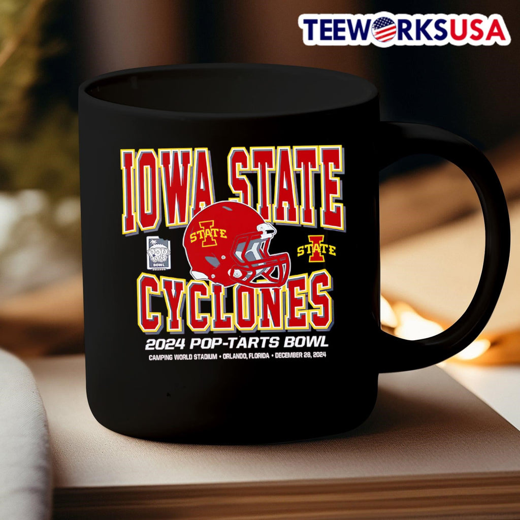 2024 Pop-Tarts Bowl Iowa State Cyclones Helmet - Adult & Kids T-Shirts, Sweatshirts & Hoodies apparel design preview 3
