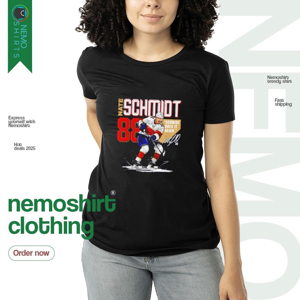 Nate Schmidt Florida Panthers does it again signature - Adult & Kids T-Shirts, Sweatshirts & Hoodies apparel design preview 3